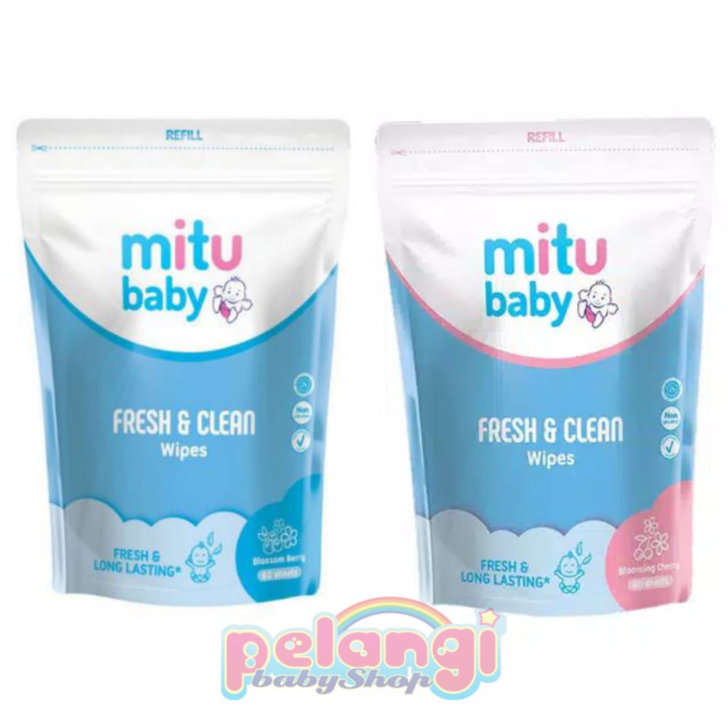 Mitu Baby Tisu Basah Refill 60'S