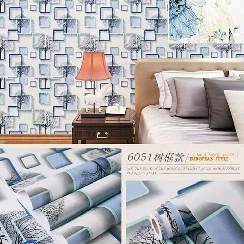 Wallpaper Stiker Wallpaper Dinding Wallpaper Dinding Anak Gh Motif Terbaru 45CMx8Meter - Worldhome