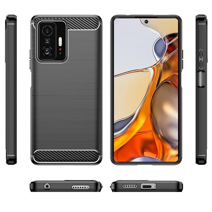 XIAOMI MI 10T MI 10T PRO 11T 11T PRO MI MAX 1 MI MAX 2 MI MAX 3 CASE BLACK CARBON SOFTCASE SLIM SILIKON KARET IPAKY CARBON HITAM CASING COVER PELINDUNG BELAKANG MI 10 T MI MIMAX