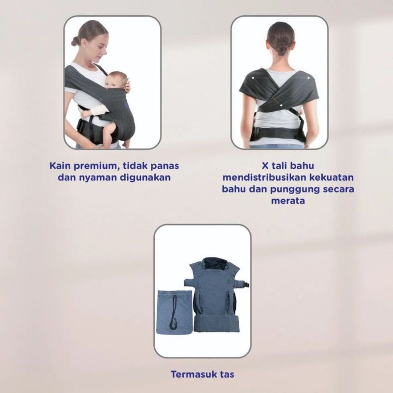 Baby Safe M-Shape Carrier BC010 - gendongan bayi m shape