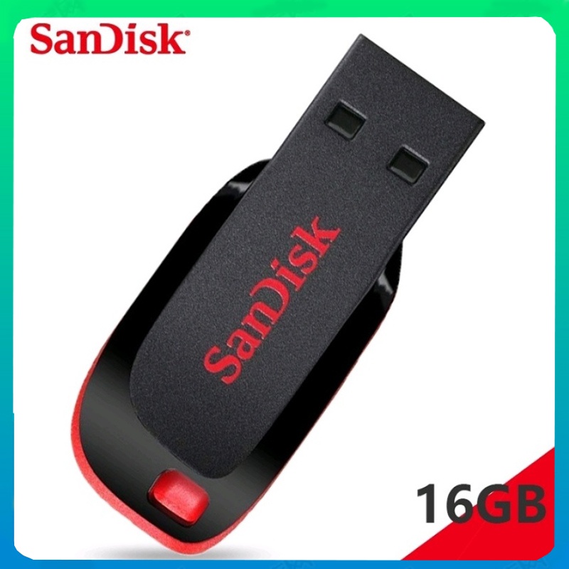 Flashdisk SanDisk 16GB USB 2.0 Cruzer Blade CZ50 - Garansi Resmi 3 Tahun