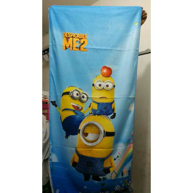 Handuk karakter motif minion