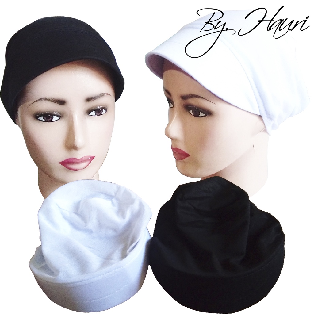 topi pet/ ciput pet topi karet/ inner pet karet/ dalaman jilbab