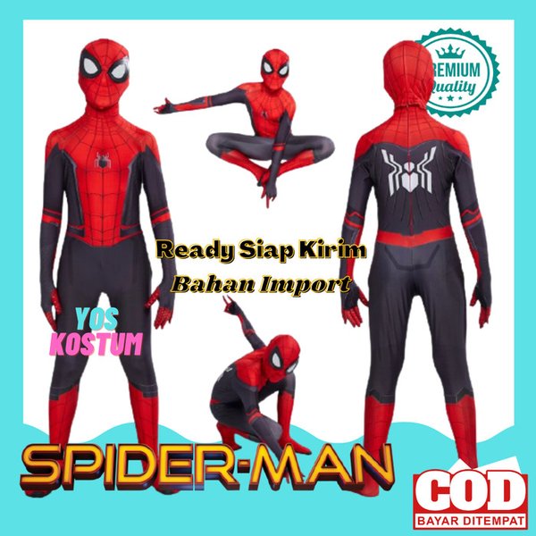 Kostum Spiderman Costume Far From Home Kostum Anak Spider Baju Impor Ulang Tahun Karnaval