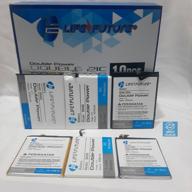 Baterai Life Future XIAOMI MI NOTE 2 BM48 / REDMI NOTE BM42 / MI 4S BM38 / MI 5S BM36 / REDMI 5+ BN4