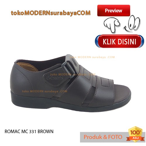 ROMAC MC 331 BROWN Sepatu Kasual Sopan Pria Slip On