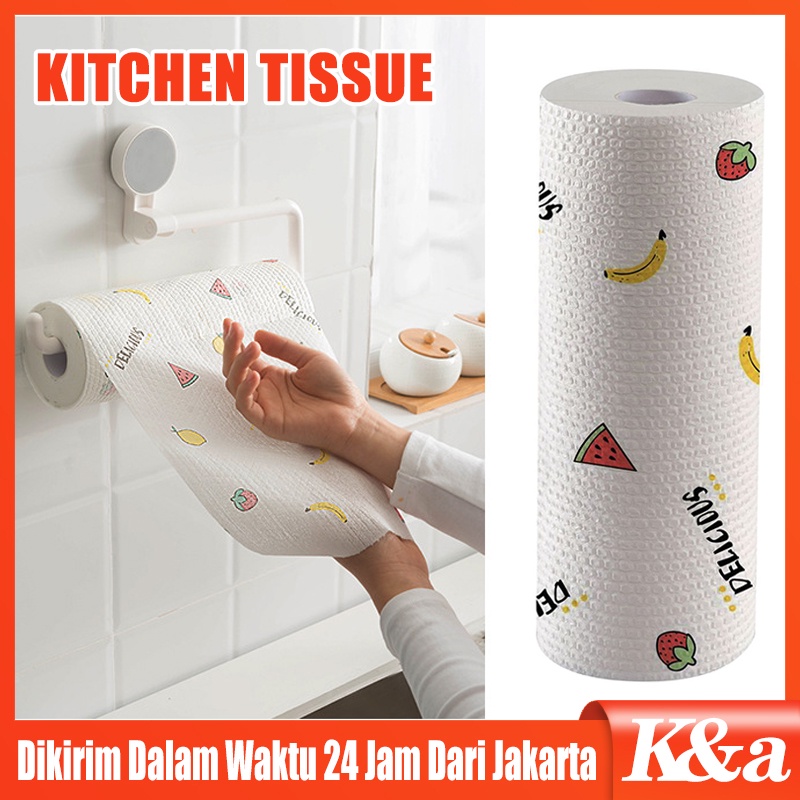 Jual Pcs Roll Kertas Tisu Gulung Dapur Serap Minyak Penyerap Gorengan Lazy Wipes Kitchen