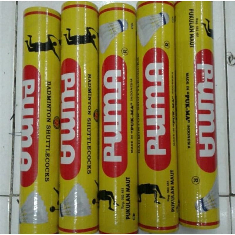 KOK ORIGINAL SHUTTLECOCK PUMA KUNING / KOK BULUTANGKIS SAHA PRO