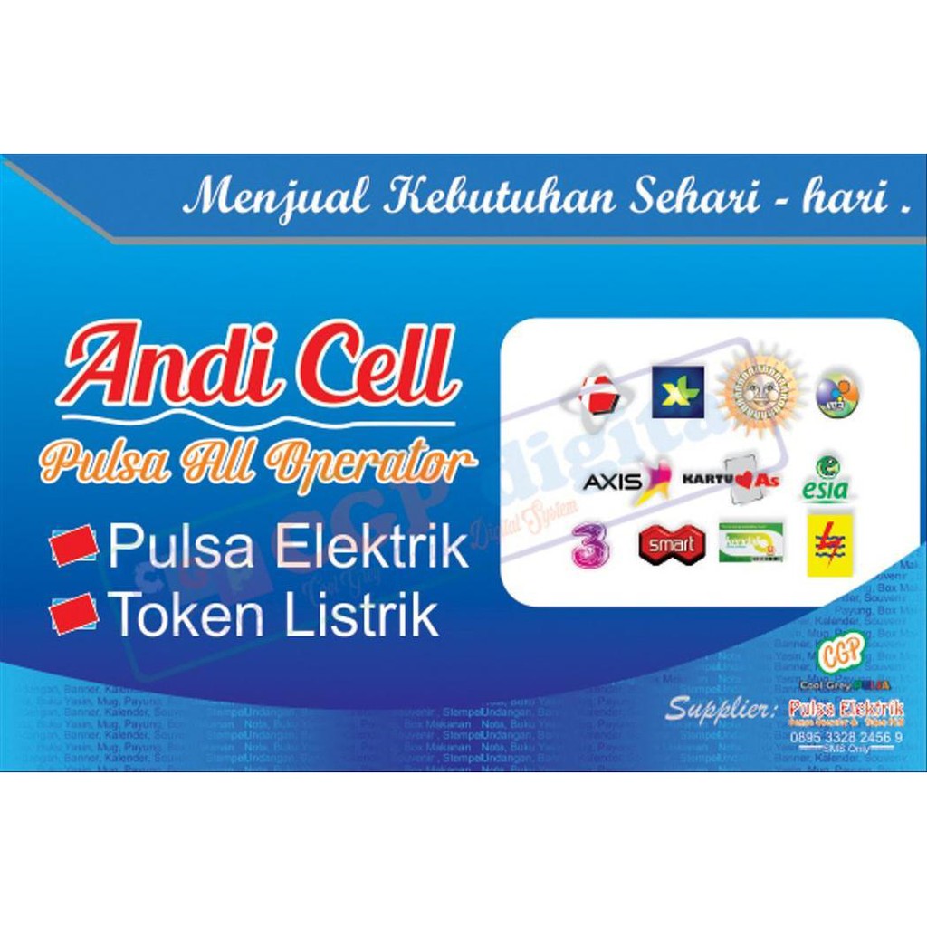  Gambar  Konter Hp  Kartun desain spanduk keren