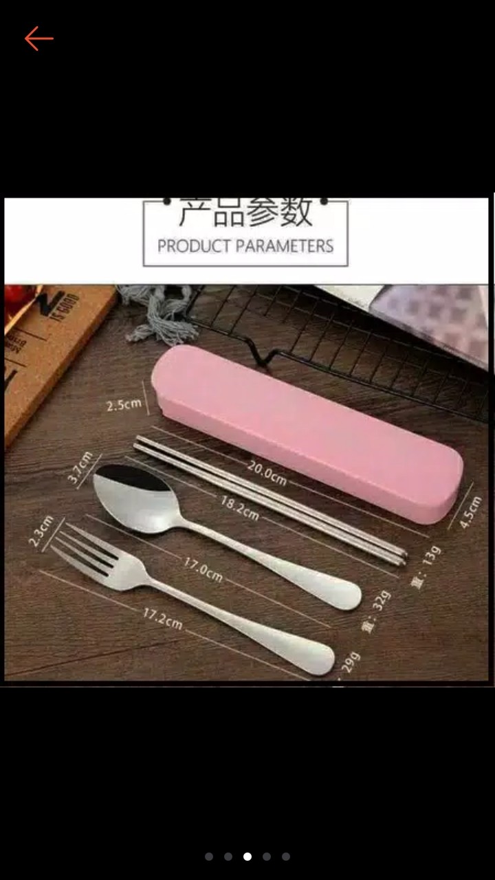 Sendok Garpu Sumpit  Set Stainless Steel