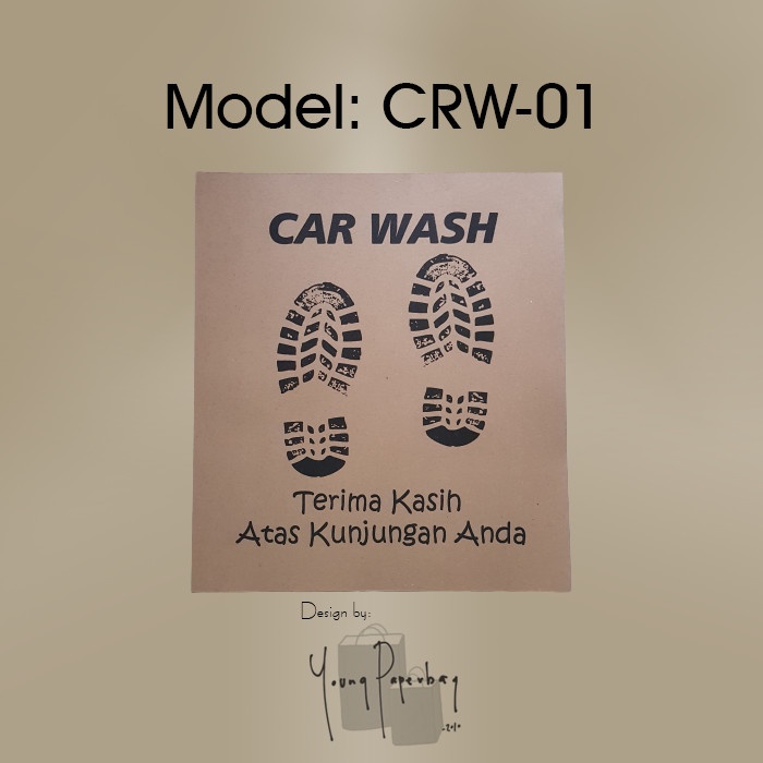 

kertas- kertas samson alas kaki cuci mobil / carwash universal/umum uk. 40x45 - crw-01 jejakspt