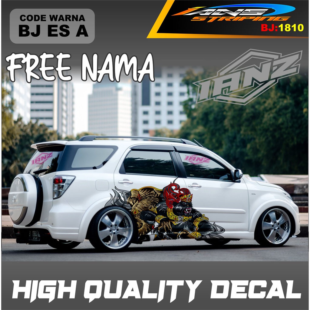 STIKER DECAL MOBIL TERIOS / STIKER MOBIL GRAND LIVINA / VARIASI STIKER MOBIL AVANZA / STIKER MOBIL XENIA / STIKER MOBIL