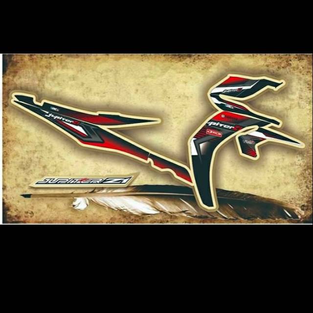 Jupiter z1 thailok mantap striping  lis jupiter z1 keren decal z1 aksesoris jupiter z1 kontes keren