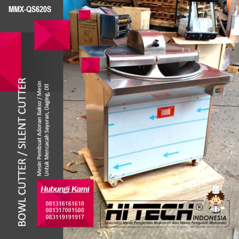 Bowl Cutter Fomac MMX-QS620S Mesin Pembuat Adonan Bakso Silent Cutter MMX QS620S Pencacah Daging