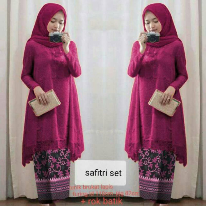 XOS - SET SAFITRI / FASHION MUSLIMA / BISA COD✅