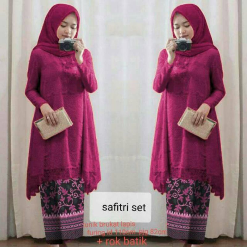 XOS - SET SAFITRI / FASHION MUSLIMA / BISA COD✅