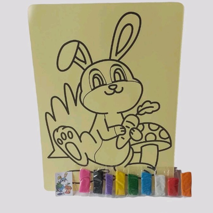 Mainan Edukasi Anak Mewarnai Dengan Pasir