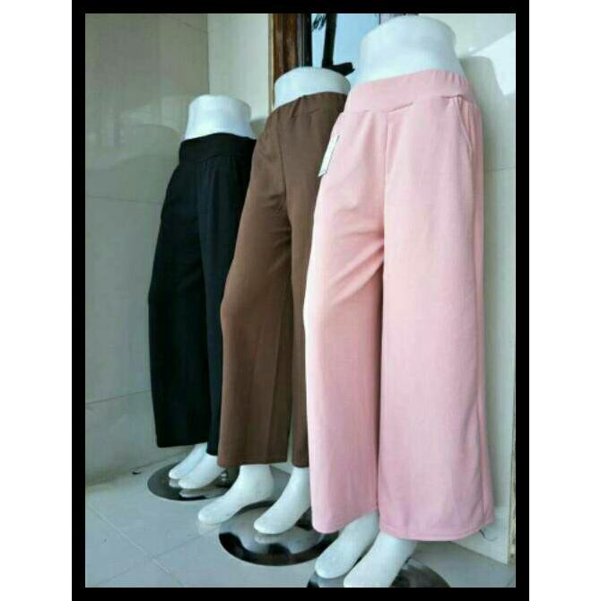 Celana Kulot Wanita Panjang Wanita Maroon 29