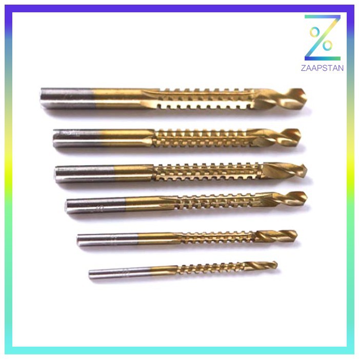 Deko Mata Bor Power Drill HSS Steel 6 PCS - Golden