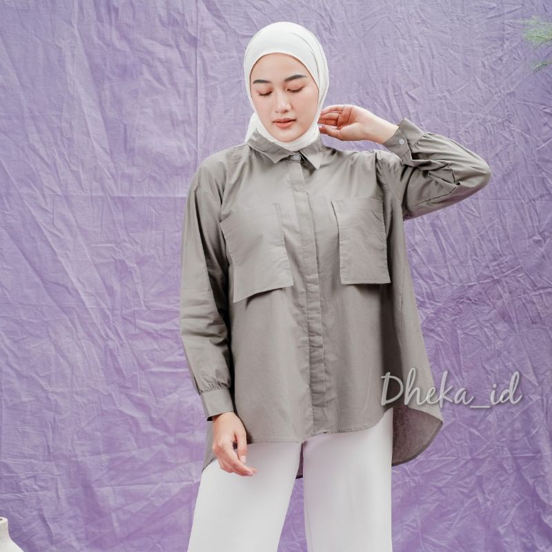 Kemeja Pocket Jazlyn Shirt