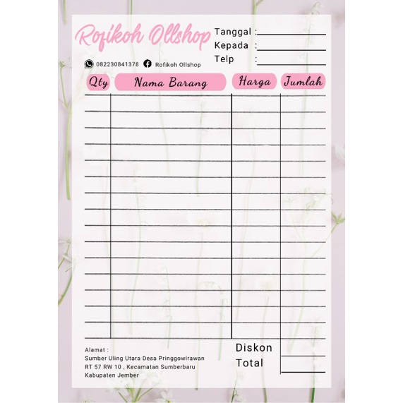 

NOTA OLSHOP CUSTOM 1 PLAY FULL COLOR