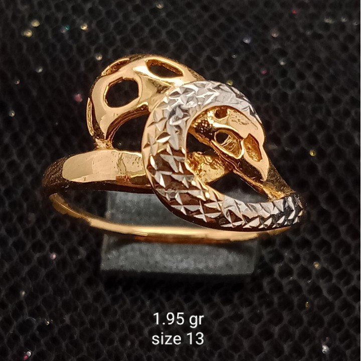 Cincin Emas 17K - 1.95 gr Kadar 750 - 1649