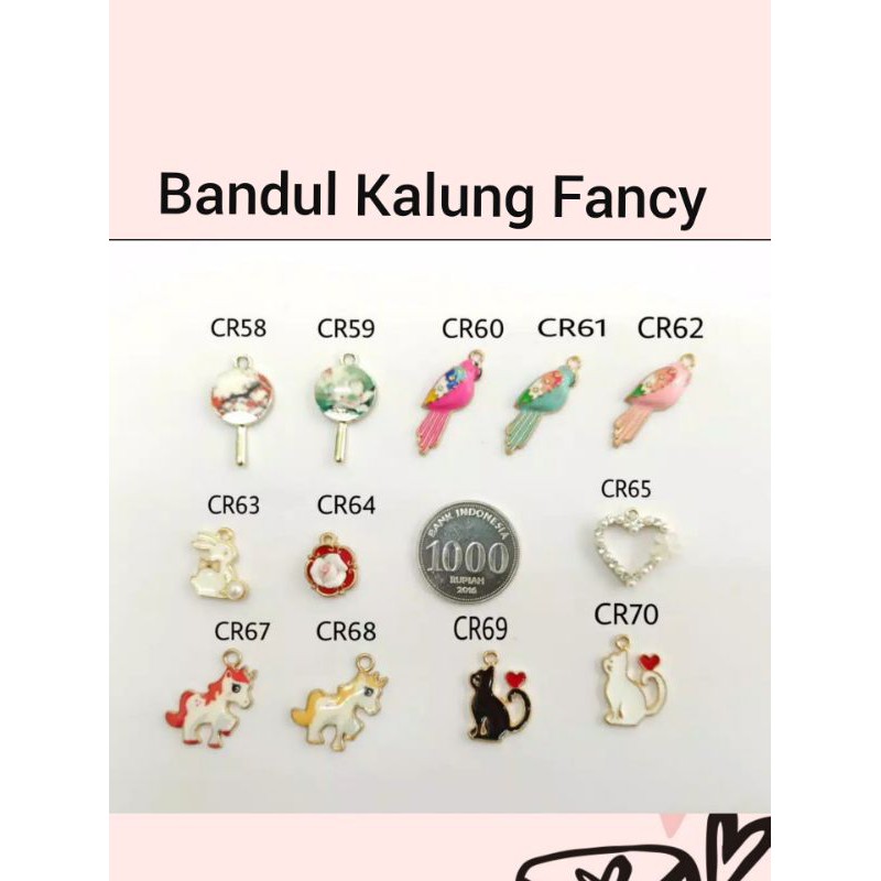 1 BUAH - LIONTIN CR58-70 | LIONTIN | BANDUL KALUNG BURUNG UNICORN