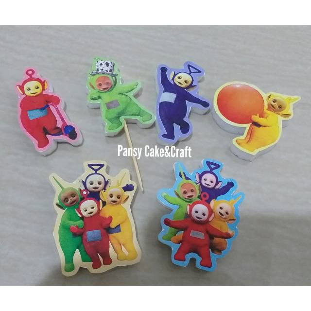 Cupcake topper Teletubbies