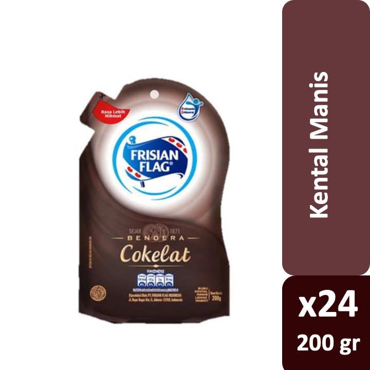 

Frisian Flag Kental Manis Cokelat Pouch 24x200g