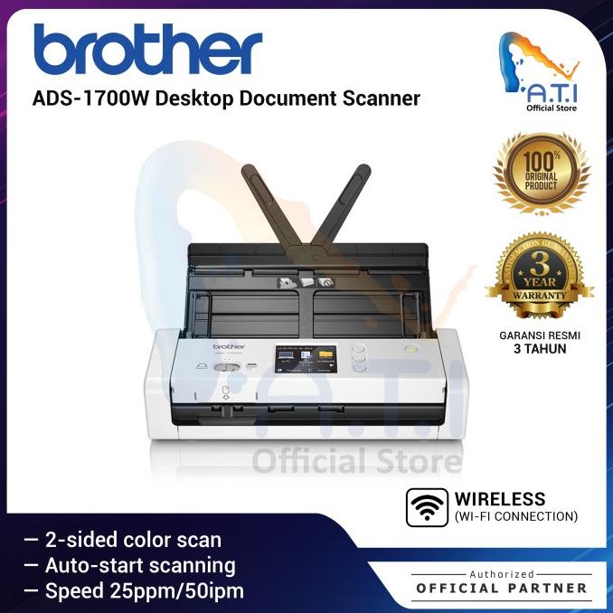 BROTHER Scanner ADS1700W ADS 1700W Scanner Brother ADS 1700 W Wireless