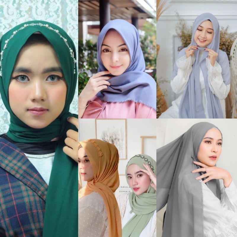 KIRANAOFFICIAL - ( COD ) PASMINA DIAMOND KARET KERUT ( N08 / N10 / N24 )