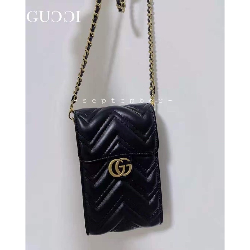 Tas sling bag selempang tas hp pouch gucci premium branded impor