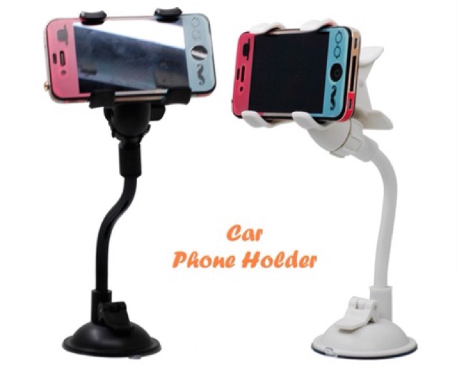 Car phone holder gantungan hp di mobil model jepit bisa smp hp 6 INCH ok  good quality