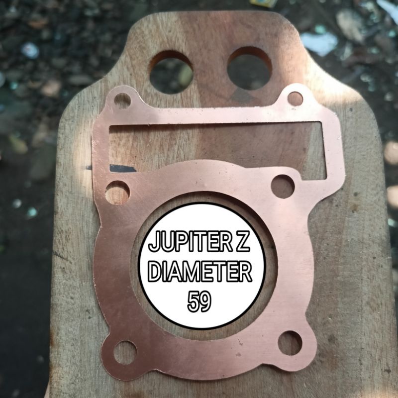 PAKING TEMBAGA BLOK HEAD JUPITER Z TEBAL 0.5 MILI PERPAK TEMBAGA JUPITER Z DIAMETER 59 MILI METER
