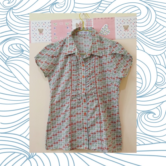 PRELOVED KEMEJA WANITA FORMAL ANN DESIGN/BAJU SECOND