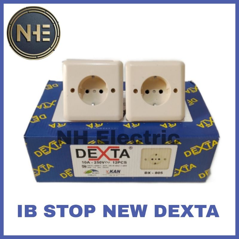 IB Stop New Dexta - Inbow Stop Kontak Dexta - IB Stop Kontak Tanam Dexta DX-805 SNI