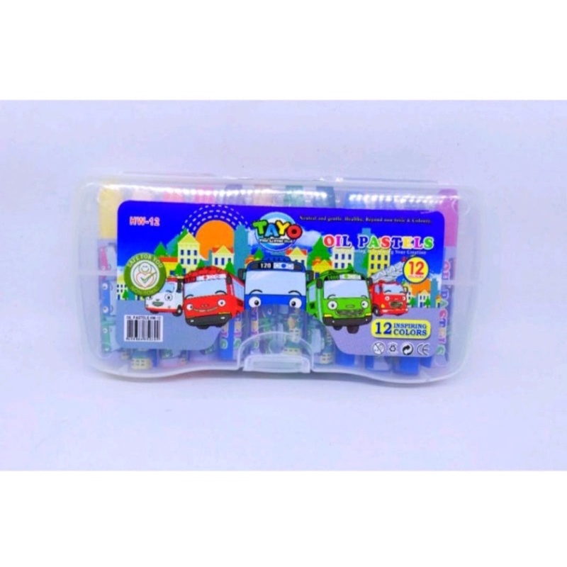 

ASEMKAJKT - CRAYON HW-2 NON TOXIC-OIL PASTEL 12 WARNA
