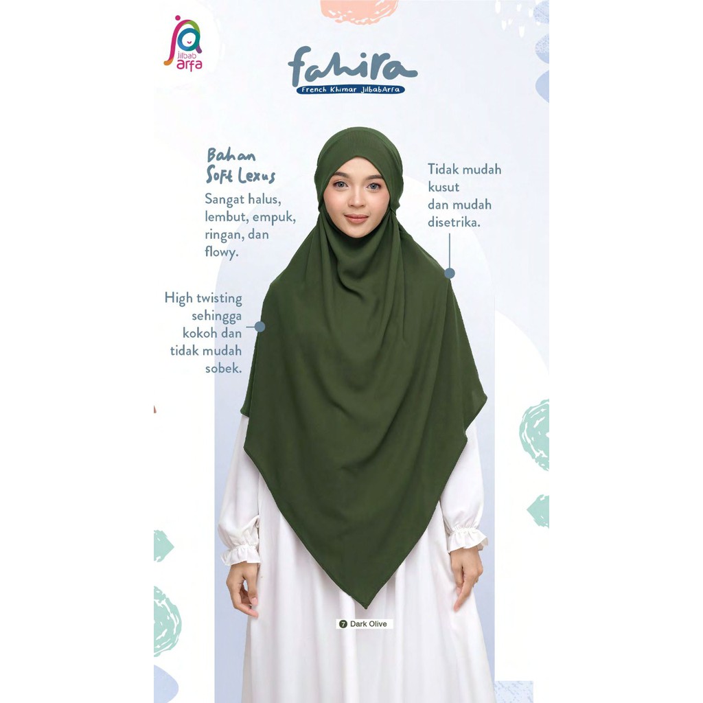 FAHIRA FRENCH KHIMAR JILBAB ARFA / AFRA