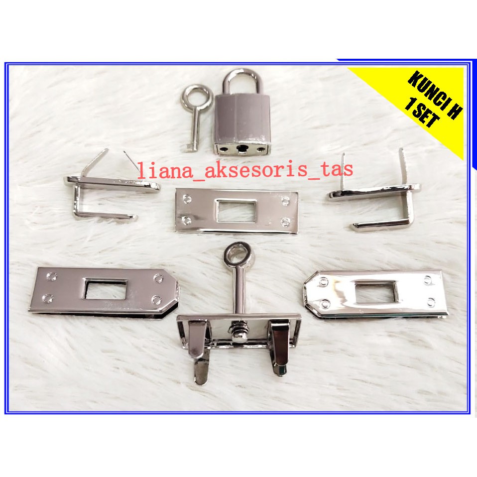 AKSESORIS TAS KUNCI H TAS WANITA 1 SET IMPOR KUALITAS PREMIUM