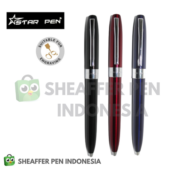 

Hari Ini Star Pen Glossy Black Featuring Chrome Trim Ballpoint Hot Sale