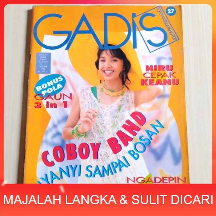Majalah GADIS No.27 Okt 1994 DAYU (RARE ITEM) Langka