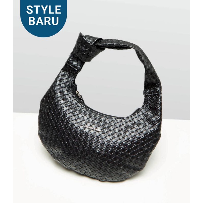 Tas bahu shoulder Wanita Import Wovenna Black Hitam Shopie Sophie martin Paris shopi shopee shope