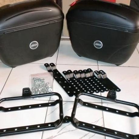 Box Samping Side Box GIVI E21 E 21 Braket SB2000 asli dpt baut plate bonjer98 Berkualitas