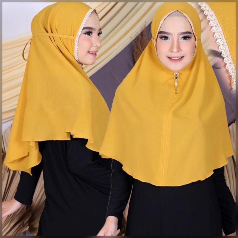 BERGO MARYAM RENDA DIAMOND (M)/ KERUDUNG INSTAN RENDA POLOS