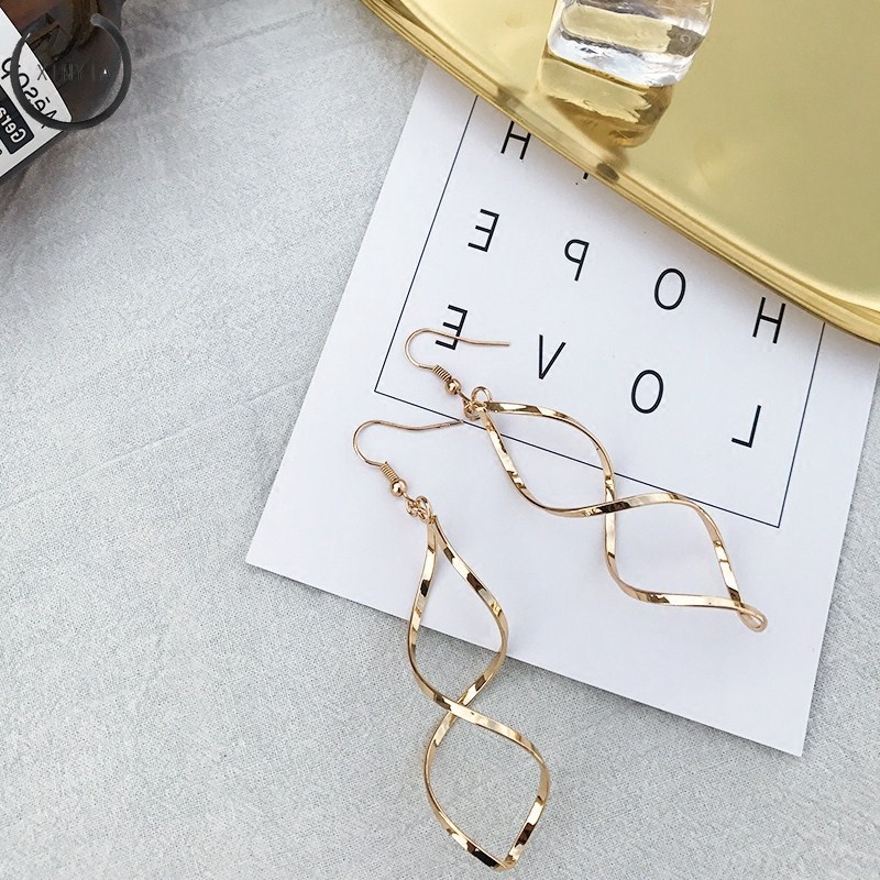 [Bayar Di Tempat] Anting Spiral Desain Minimalis Model Korea LE0453