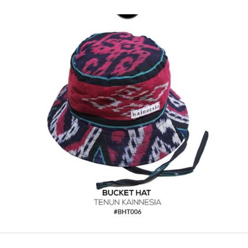 topi bucket tenun lombok