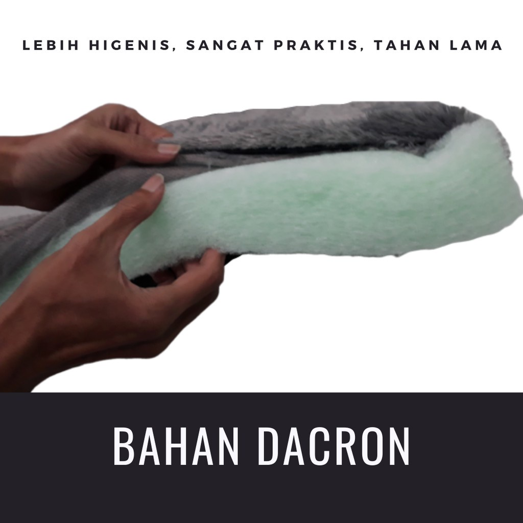 Kasur Lantai Karakter Bulu Rasfur Bisa Lipat Motif Biru Doraemon Ukuran 120X180X6 cm