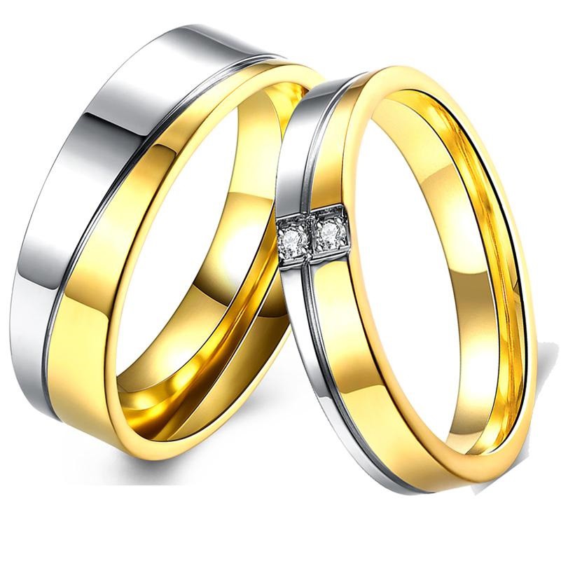 Cincin Couple / Tunangan / Nikah / Pasangan / Titanium C042