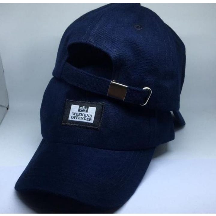 Topi pria polo cap casual weekend offender terbaru/bahan rappel denim