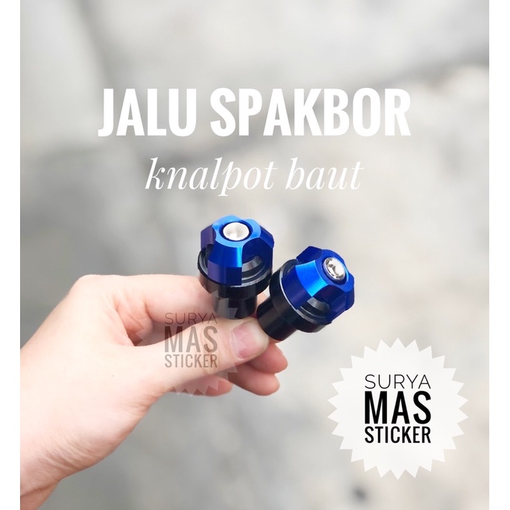 jalu spakbor baut monel jalu knalpot bodi motor universal